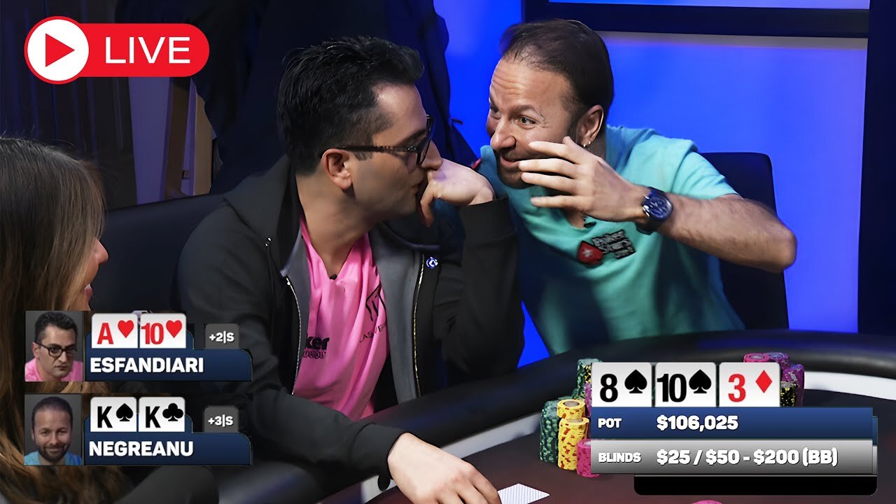Live : Daniel Negreanu joins Phil Hellmuth, Maria Ho, Esfandiari, Laak, ElkY - Poker Livestream